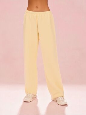 Set Active Club Set Staple Straight Leg Sweatpants - Orange Soda/yellow (S)